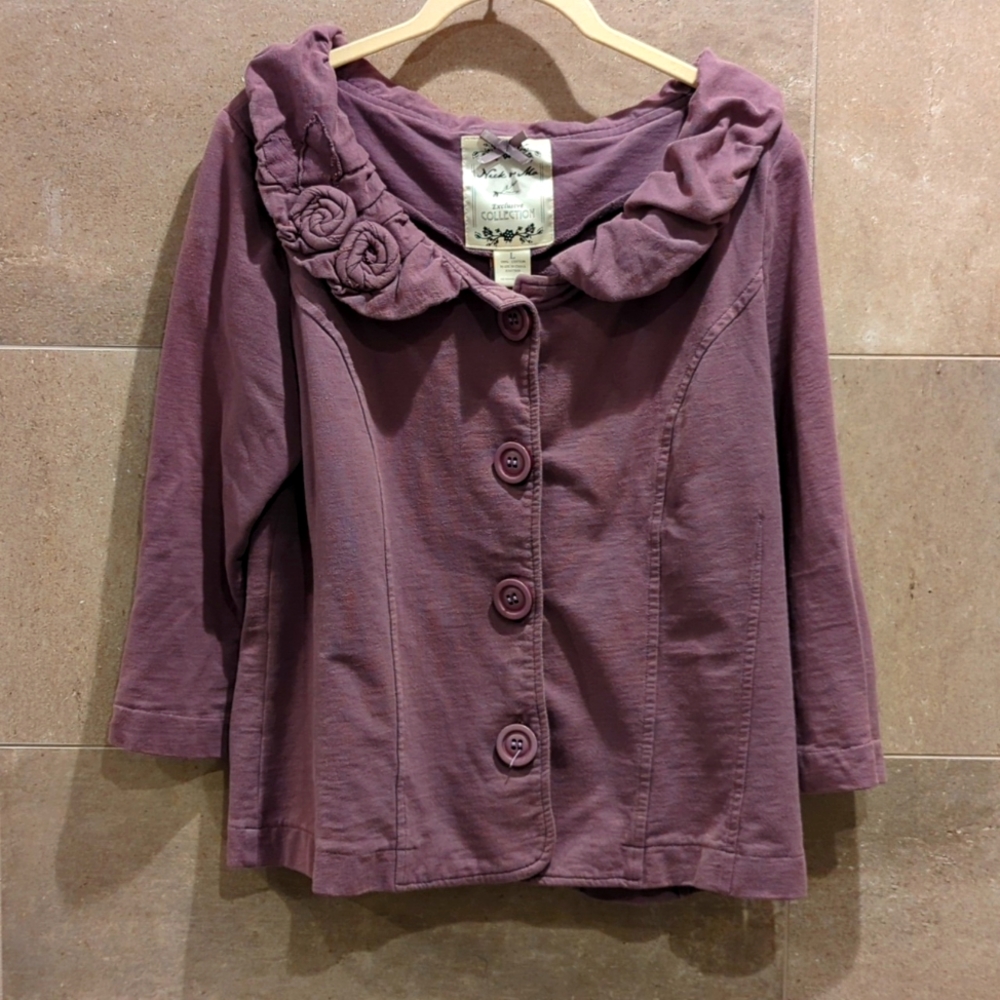 Cotton 3/4 length jacket (blazer)